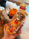 16 oz Glass Bottle with Custom UV Stickers