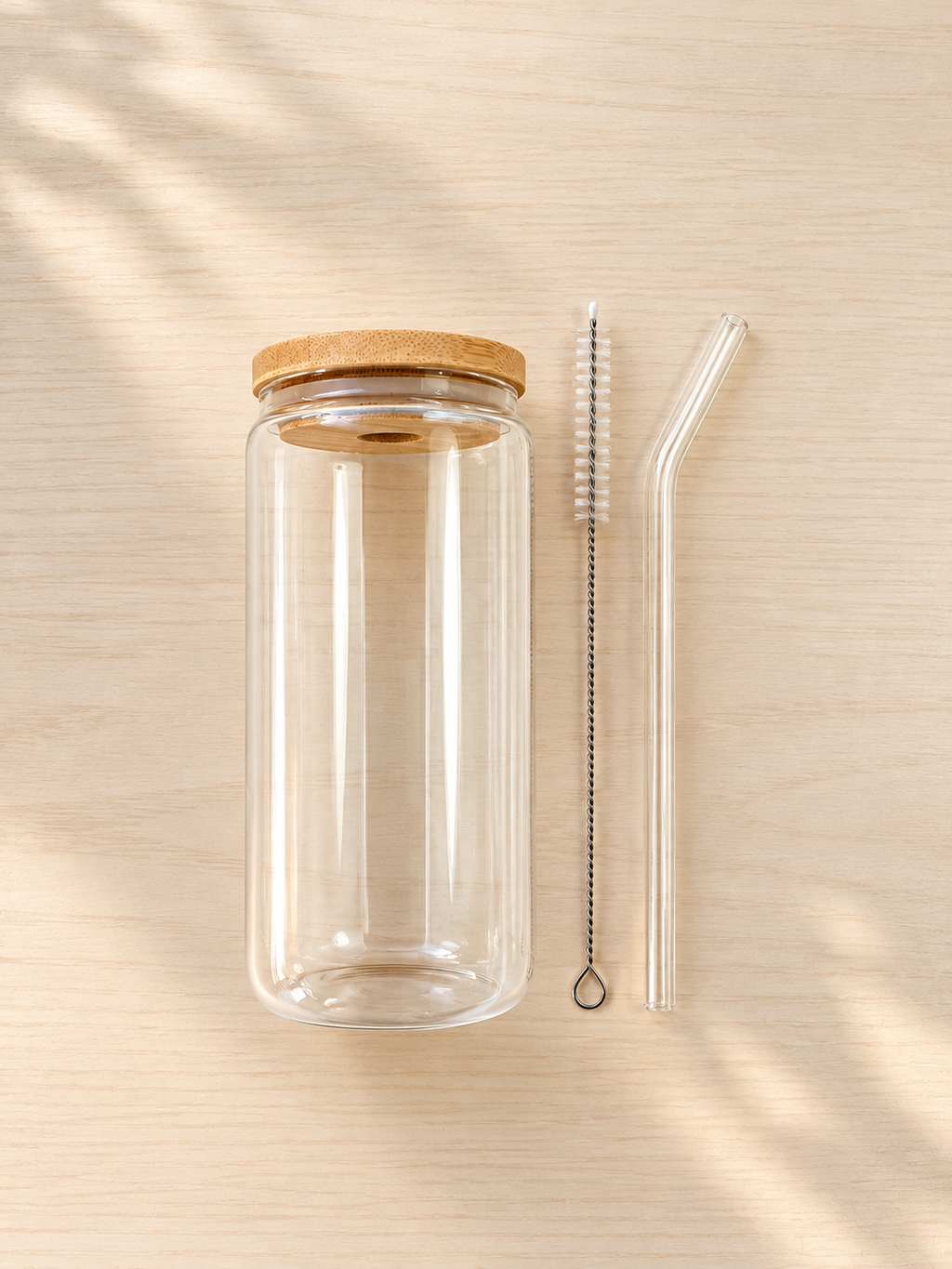 16 oz Glass Bottle with Custom UV Stickers