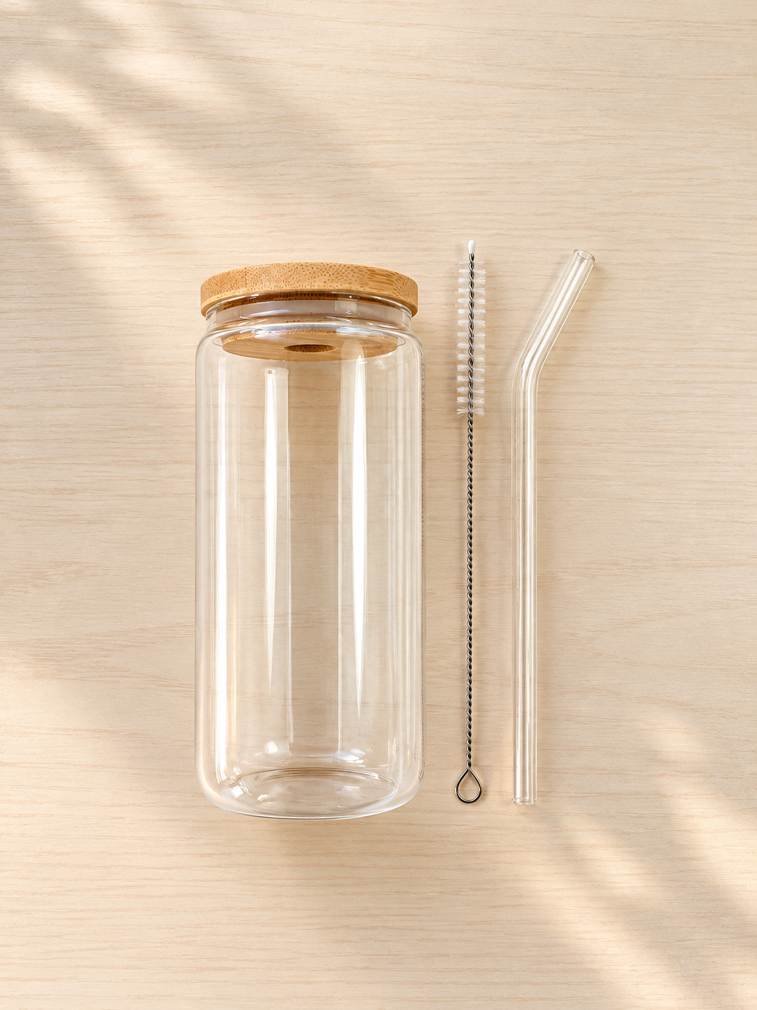 16 oz Glass Bottle with Custom UV Stickers