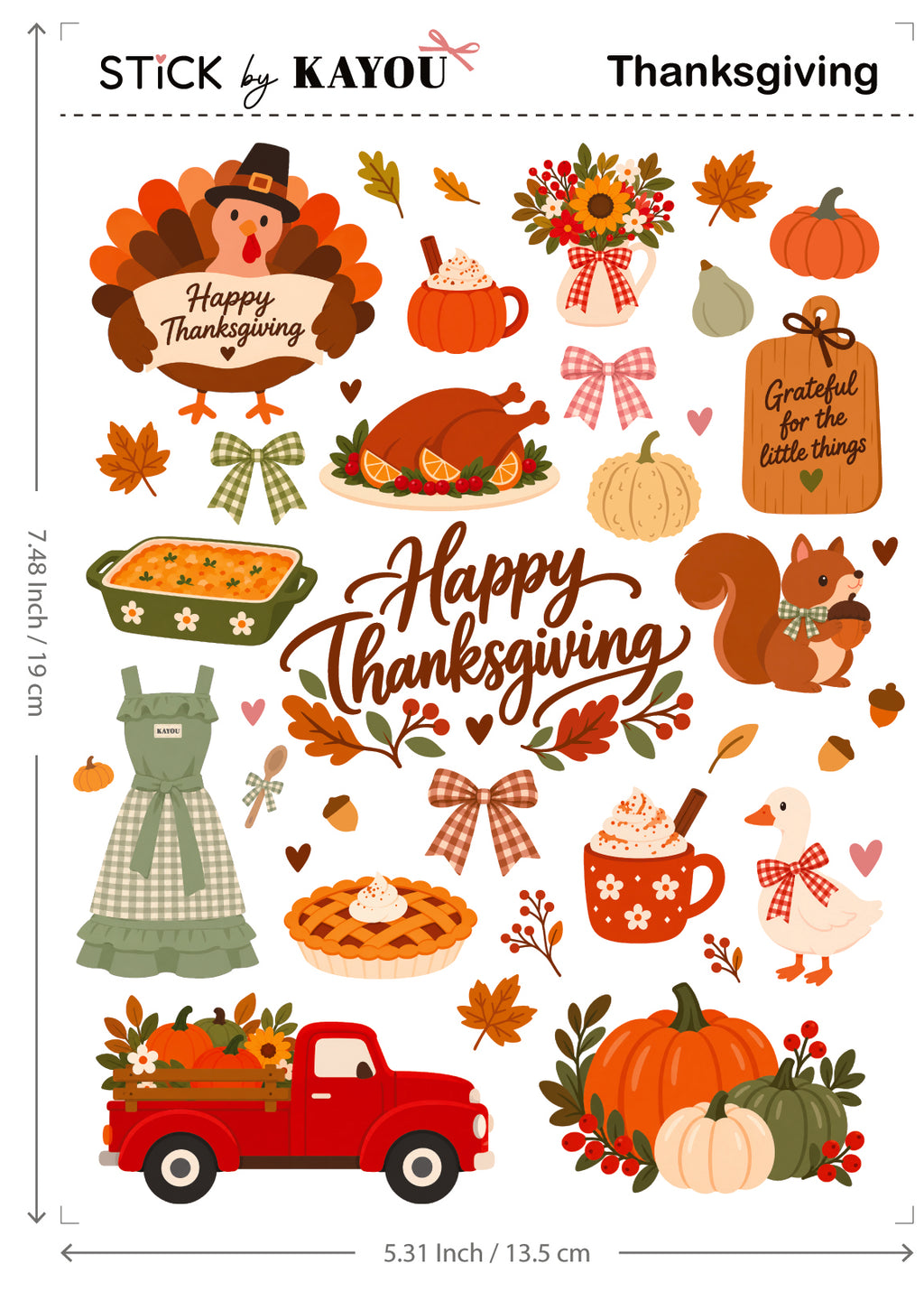 UV transfer sticker sheet