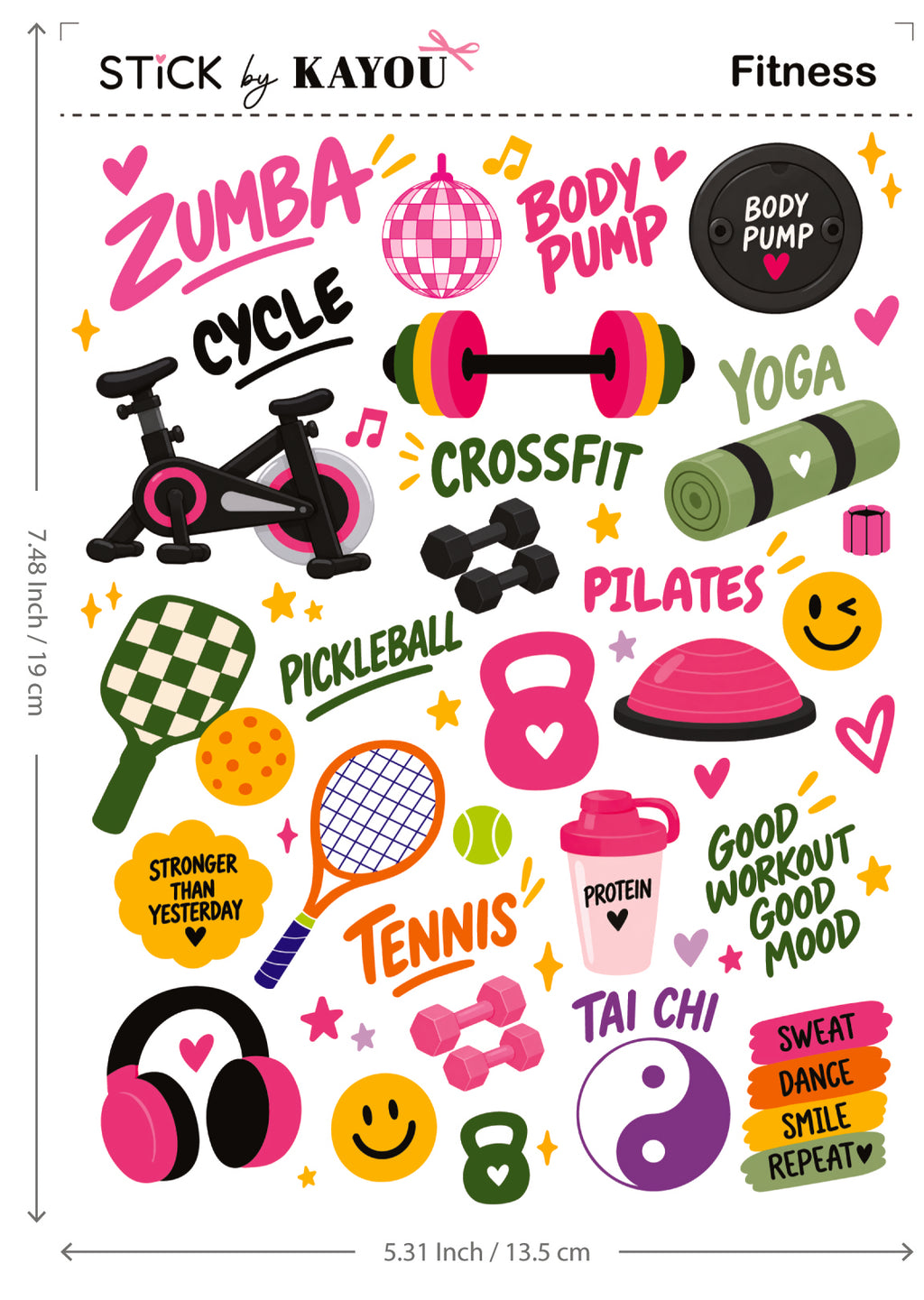 UV transfer sticker sheet